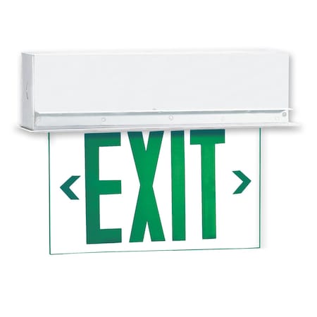 LED Edge-lit Exit Sign, OL2SALG1CCR-120277V